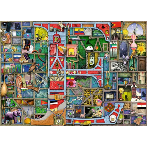 RAVENSBURGER Puzzle Úžasná abeceda - písmeno E 1000 dílků