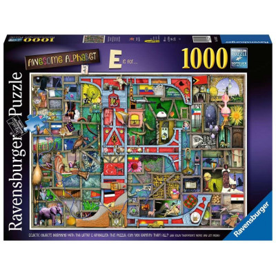 RAVENSBURGER Puzzle Úžasná abeceda - písmeno E 1000 dílků