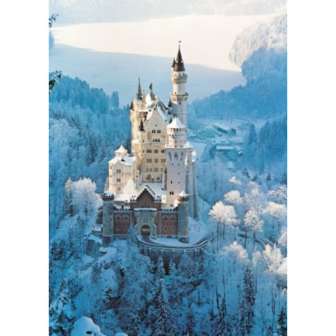 RAVENSBURGER Puzzle Zimní Neuschwanstein 1500 dílků