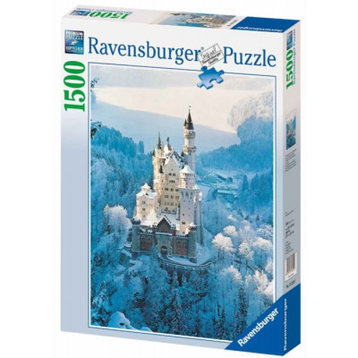 RAVENSBURGER Puzzle Zimní Neuschwanstein 1500 dílků