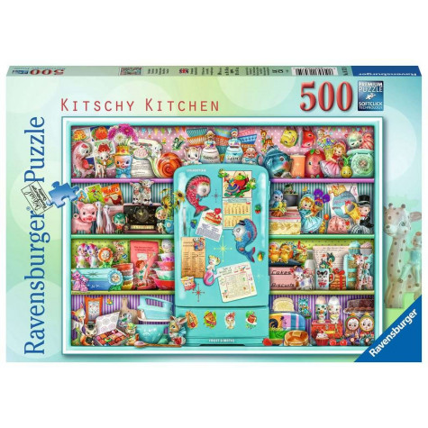 RAVENSBURGER Puzzle Kýčovitá kuchyně 500 dílků ~ 1