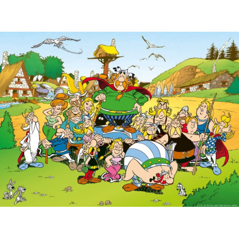 RAVENSBURGER Puzzle Asterix a Obelix: Vesnička 500 dílků