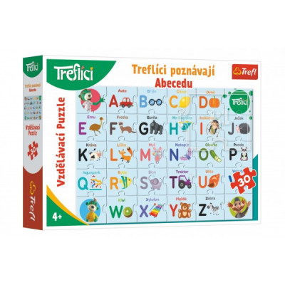 Trefl Puzzle Treflíci poznávají Abecedu 30 dílků