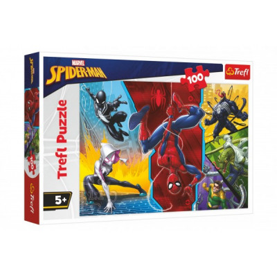 Trefl Puzzle Spiderman Marvel - Vzhůru nohama 100 dílků