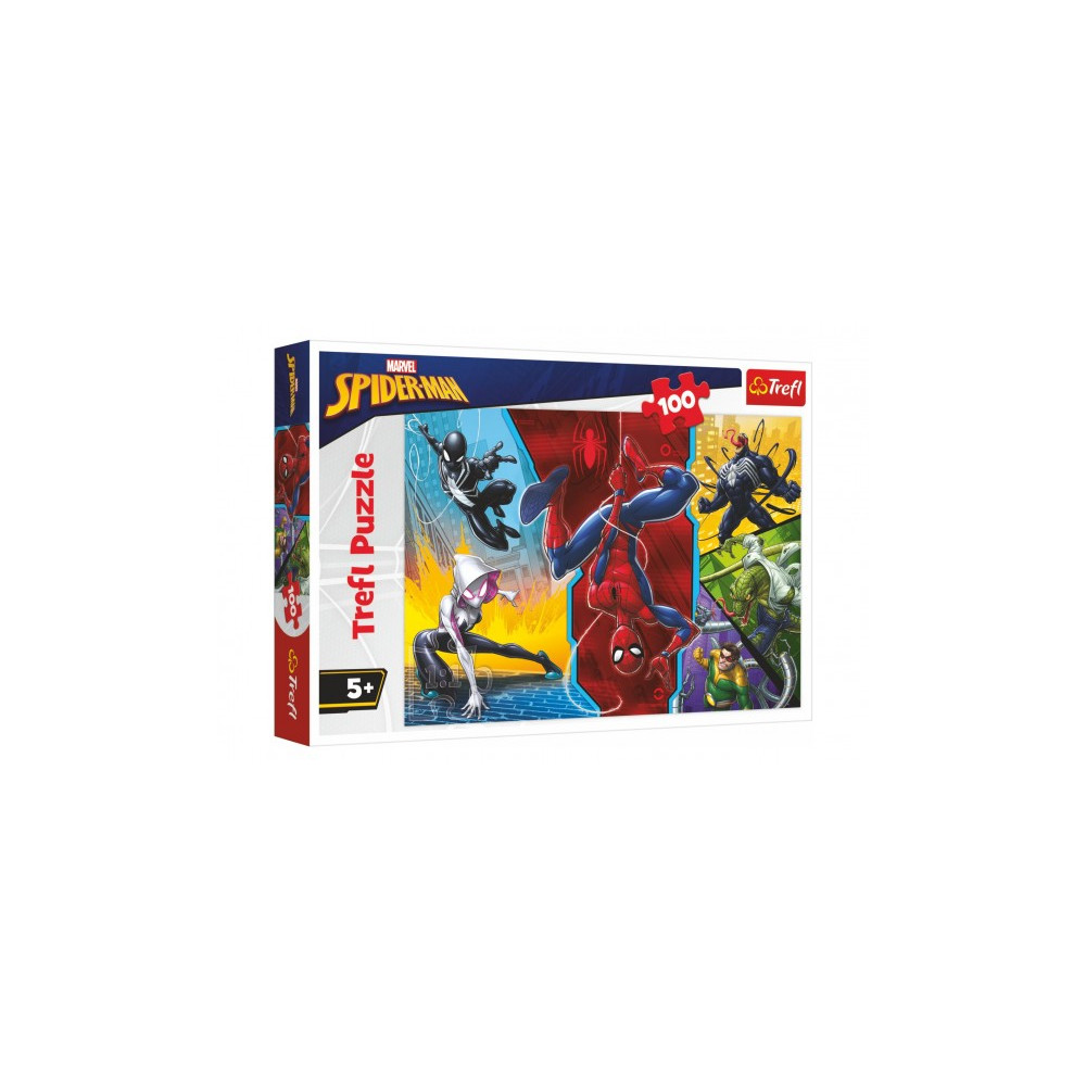 Trefl Puzzle Spiderman Marvel - Vzhůru nohama 100 dílků