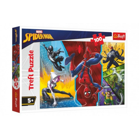 Trefl Puzzle Spiderman Marvel - Vzhůru nohama 100 dílků ~ 1