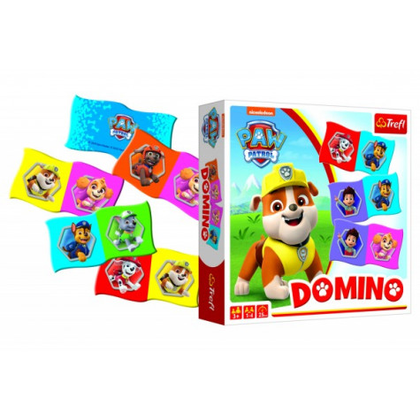 Trefl Domino papírové Paw Patrol/Tlapková patrola 28 kartiček ~ 1