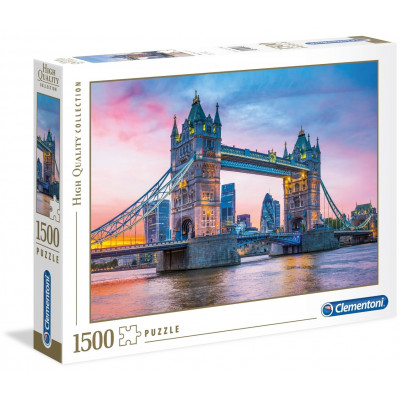 CLEMENTONI Puzzle Západ nad Tower Bridge 1500 dílků