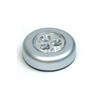 Samolepící lampička 3 LED - stříbrná