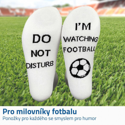 Ponožky - Nerušit, dávají fotbal - vel. uni ~ 2