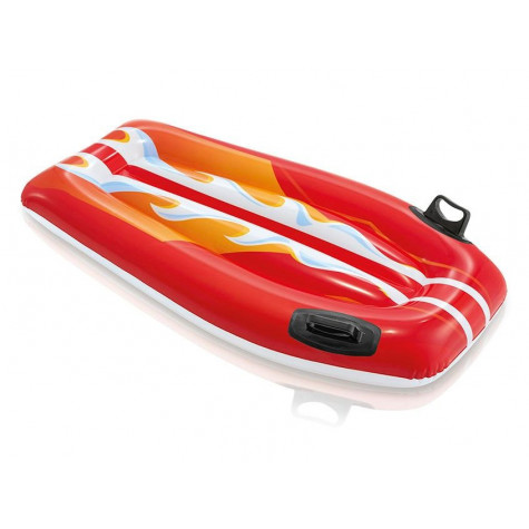 Intex 58165 Lehátko/plavací deska s úchyty nafukovací 112x62cm - červené ~ 1