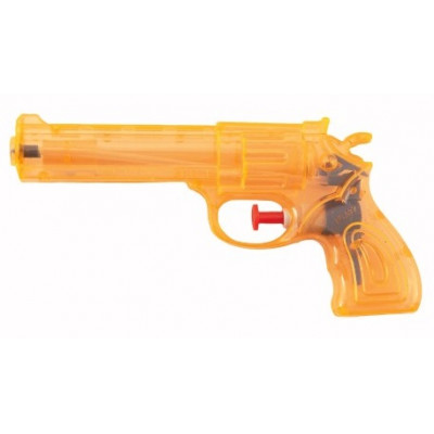 Vodní pistole plast 17cm - oranžová