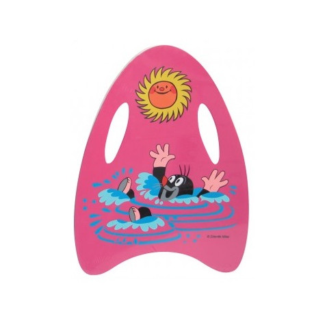 Wiky Plavací pěnová deska Krtek 33x45cm - růžová
