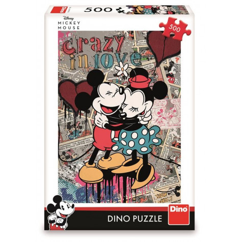 Dino Mickey retro puzzle 500 dílků