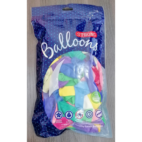 Nafukovací balónky 27 cm - barevné - 50 ks ~ 3
