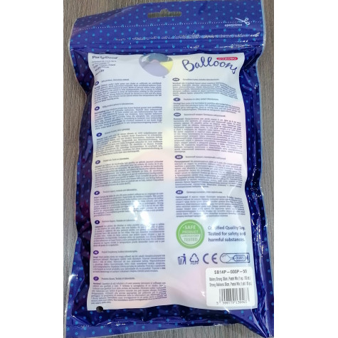 Nafukovací balónky 30 cm - mix pastelové - 50 ks ~ 3