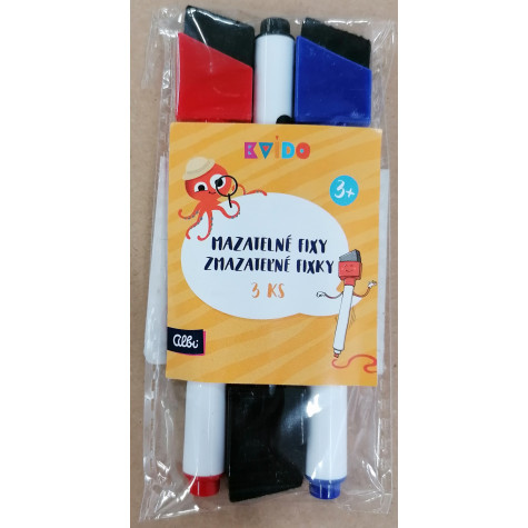 Albi Kvído - Náhradní mazatelné fixy 3 ks ~ 2