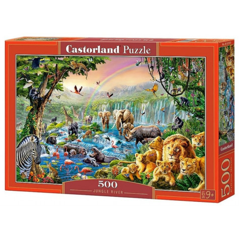 CASTORLAND Puzzle Řeka v džungli 500 dílků ~ 1