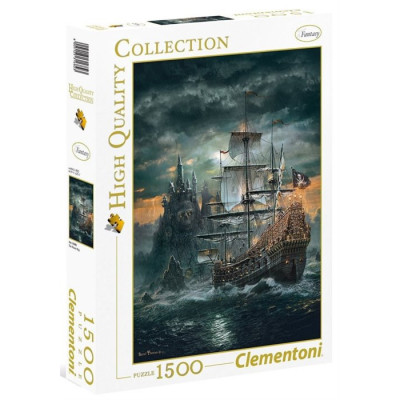 CLEMENTONI Puzzle Pirátská loď 1500 dílků