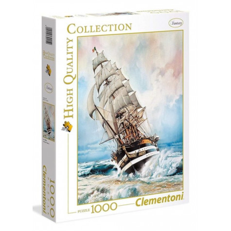 CLEMENTONI Puzzle Plachetnice - Amerigo Vespucci 1000 dílků ~ 1