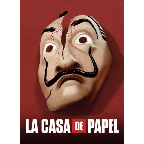 CLEMENTONI Puzzle Netflix: Papírový dům - Maska 1000 dílků ~ 2
