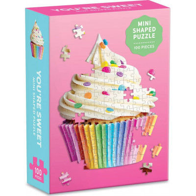 GALISON Tvarové puzzle Sladký cupcake 100 dílků