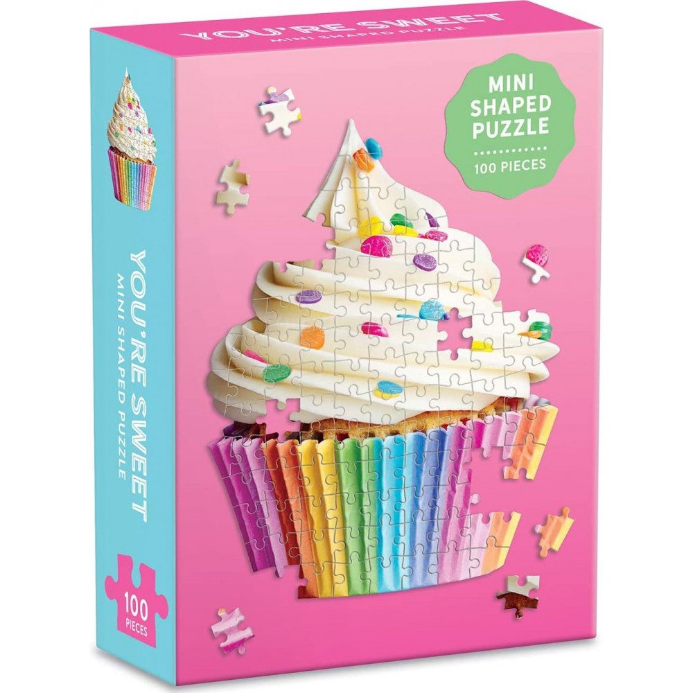 GALISON Tvarové puzzle Sladký cupcake 100 dílků