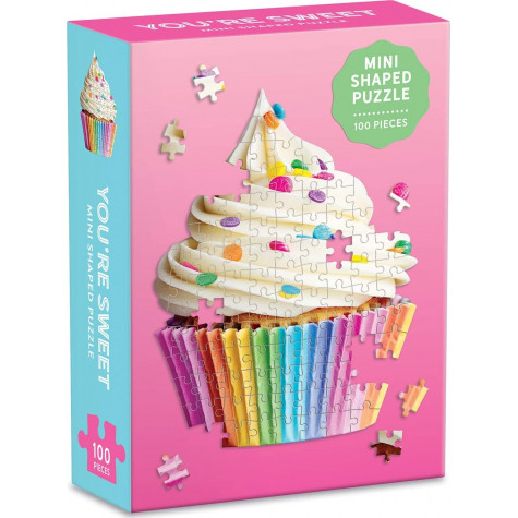 GALISON Tvarové puzzle Sladký cupcake 100 dílků ~ 1