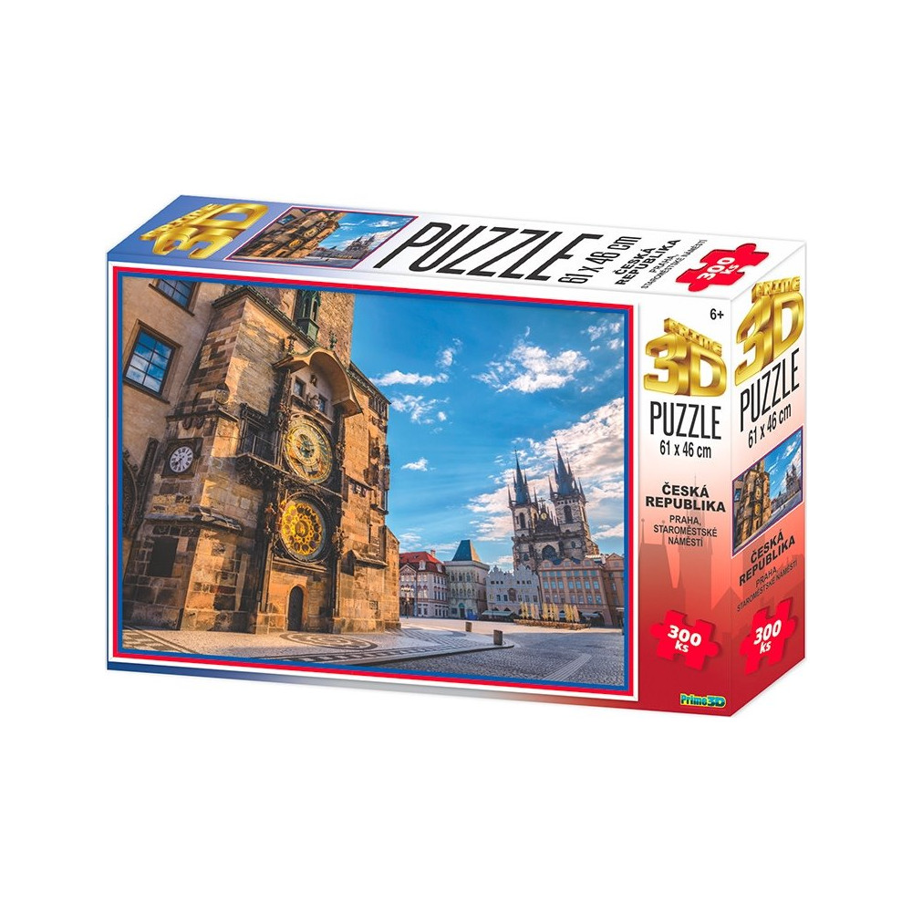 PRIME 3D Puzzle Staroměstské náměstí, Praha 3D 300 dílků