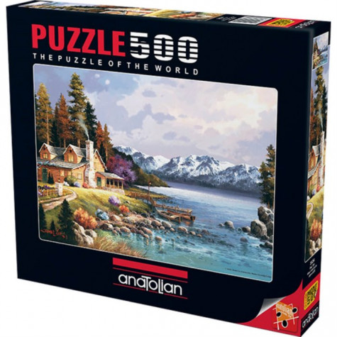 ANATOLIAN Puzzle Horská chatka 500 dílků ~ 1
