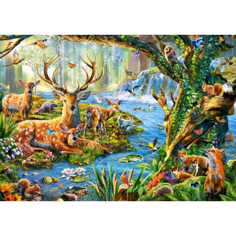 CASTORLAND Puzzle Život v lese 500 dílků ~ 2