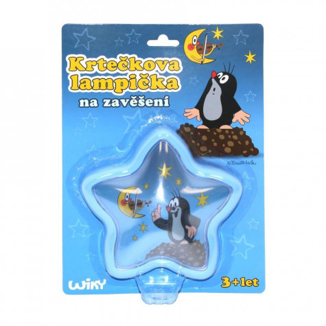 Wiky LED Lampička Krtek na zavěšení hvězda 15cm