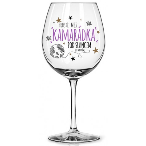 Nekupto Dárkové centrum Sklenice na víno - Kamarádka ~ 1