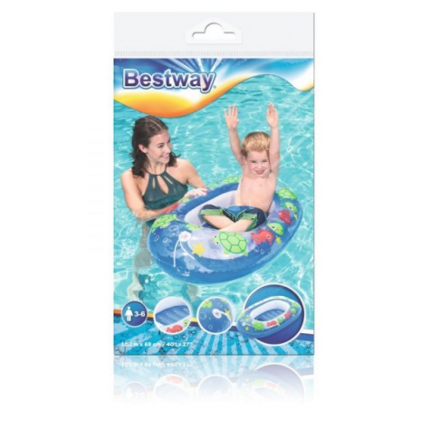 Bestway 34037 Dětský raft 102 x 69 cm - žlutý