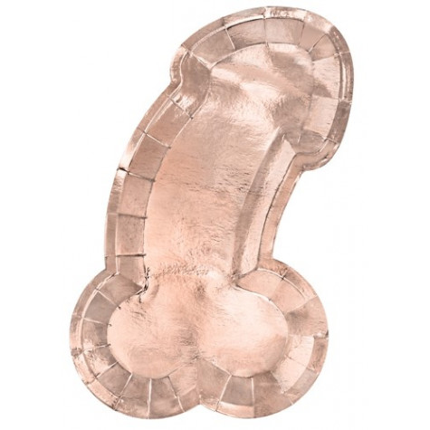 Papírové talířky 6 ks - Penis ~ 1