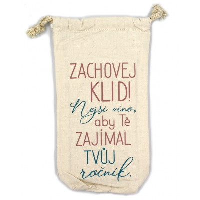 Nekupto Pytlík na láhev - Zachovej klid