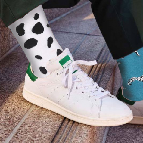 Veselé ponožky barevné - Dalmatin - vel. uni