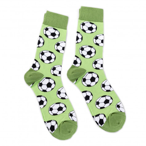 Veselé ponožky zelené - Fotbal - vel. uni ~ 1