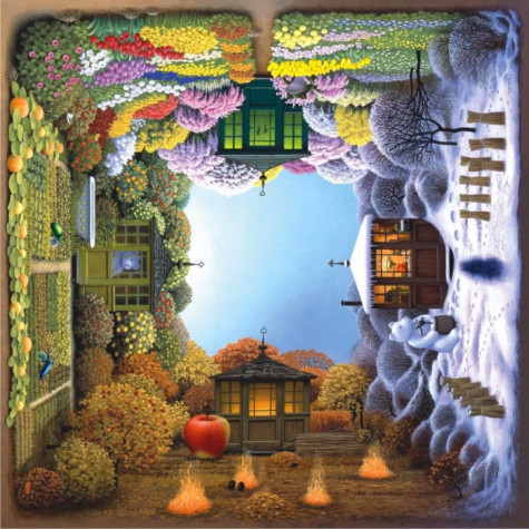 ANATOLIAN Čtvercové puzzle Čtyři roční období 1024 dílků ~ 2