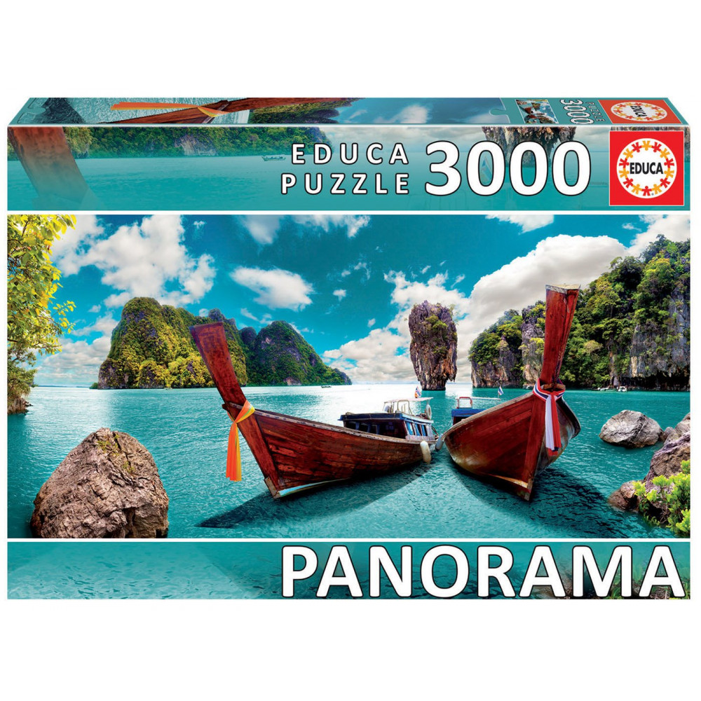 EDUCA Panoramatické puzzle Phuket, Thajsko 3000 dílků