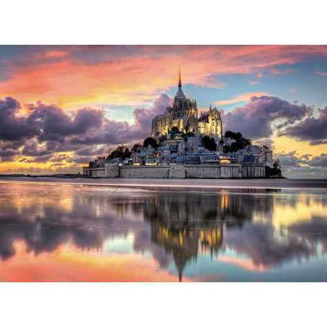 CLEMENTONI Puzzle Magický Mont Saint-Michel, Francie 1000 dílků ~ 2