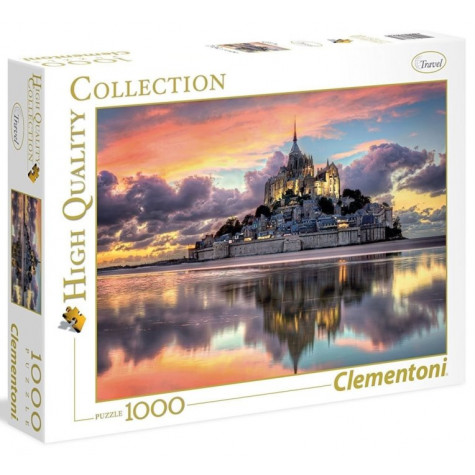 CLEMENTONI Puzzle Magický Mont Saint-Michel, Francie 1000 dílků ~ 1