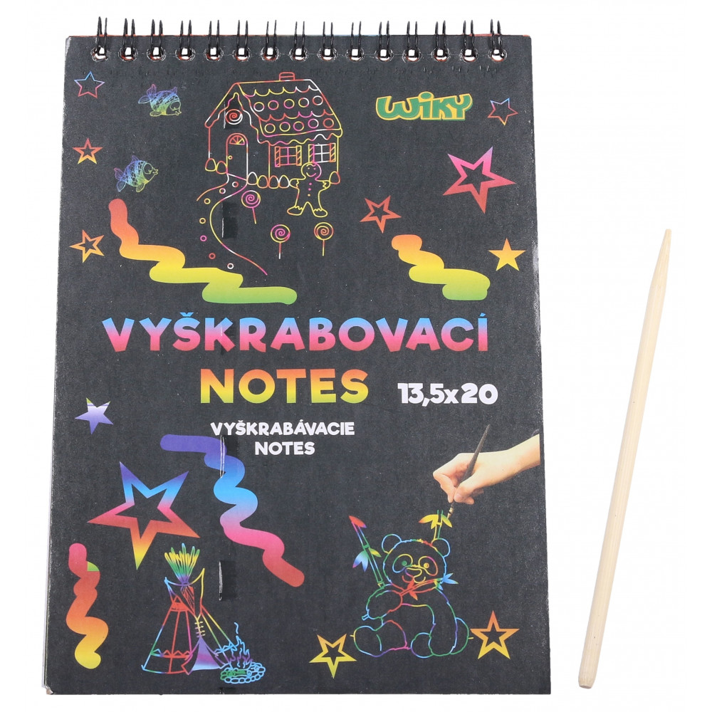 Wiky Vyškrabovací notes 20x13,5cm - 12 listů