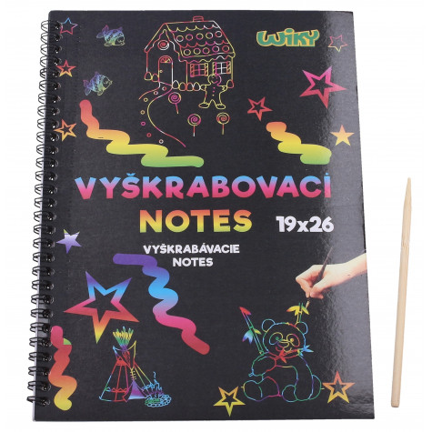 Wiky Vyškrabovací notes 26x19cm - 10 listů ~ 1