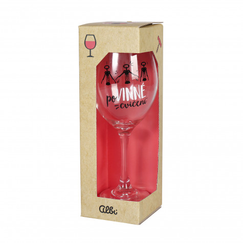 Albi Mega sklenice na víno - Povinné cvičení