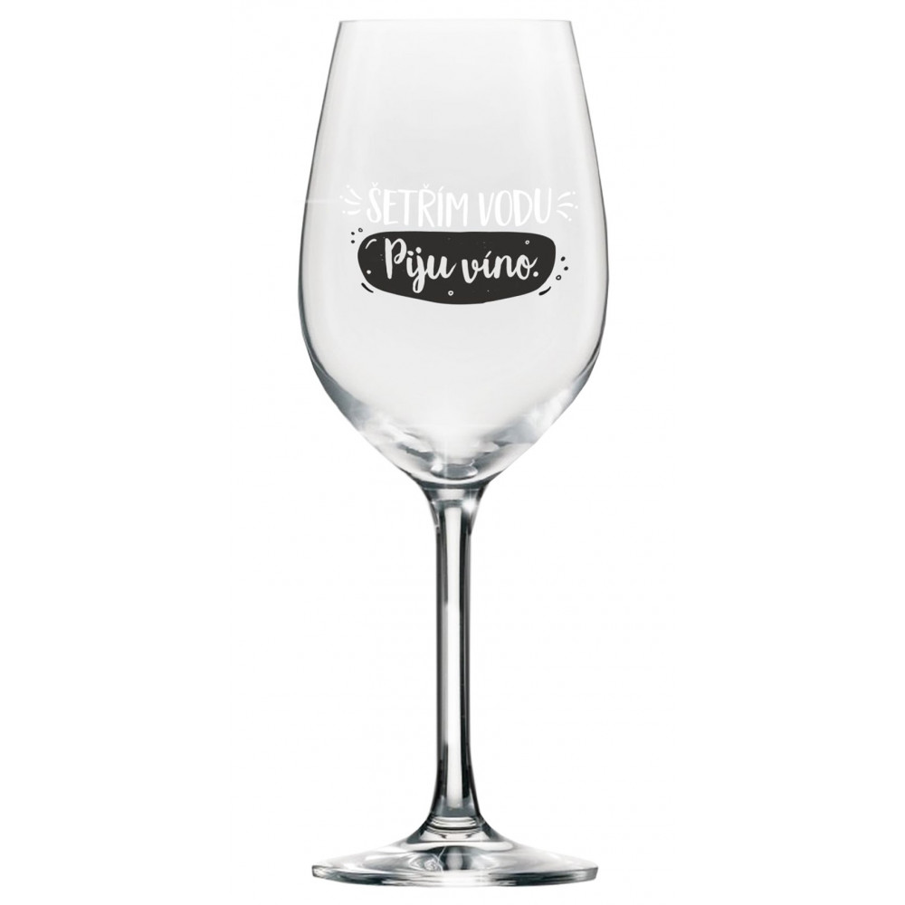 Albi Mega sklenice na víno - Šetřím vodu