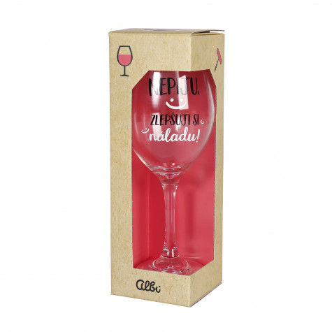 Albi Mega sklenice na víno - Zlepšuji si náladu
