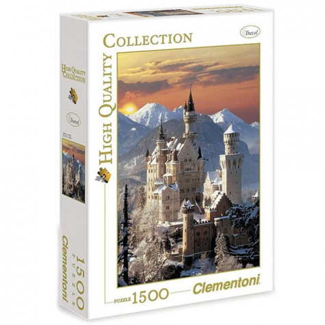CLEMENTONI Puzzle Neuschwanstein 1500 dílků ~ 1