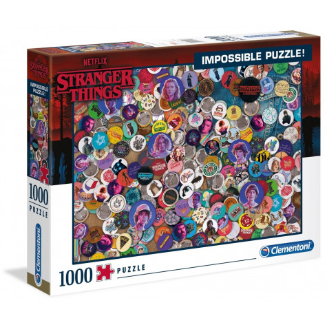 CLEMENTONI Puzzle Impossible: Netflix Stranger Things 1000 dílků ~ 1