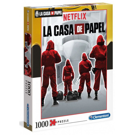 CLEMENTONI Puzzle Netflix: Papírový dům 1000 dílků ~ 1